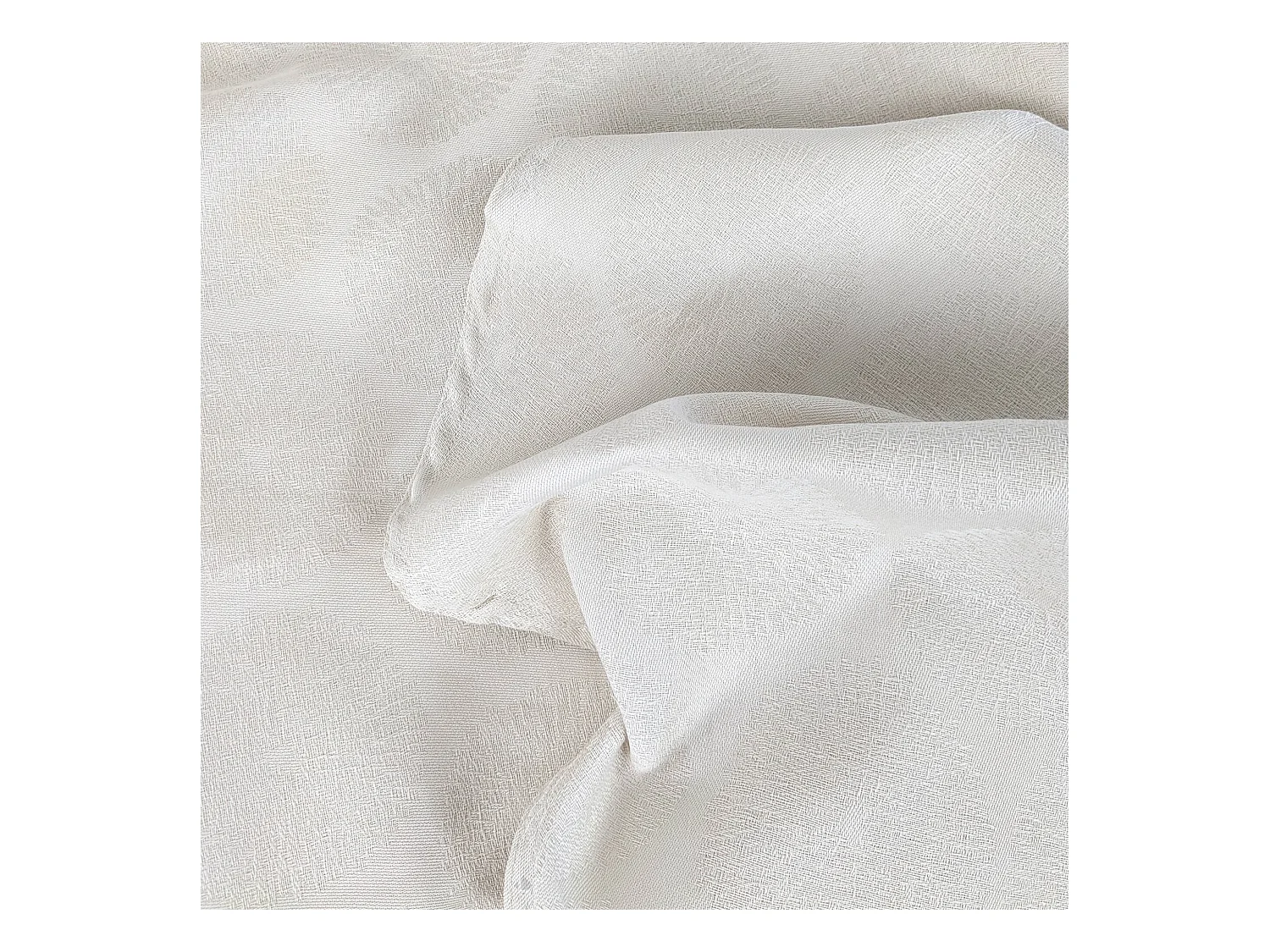 Nappe ronde 180 cm HÉLIOS Ecru Jacquard coton