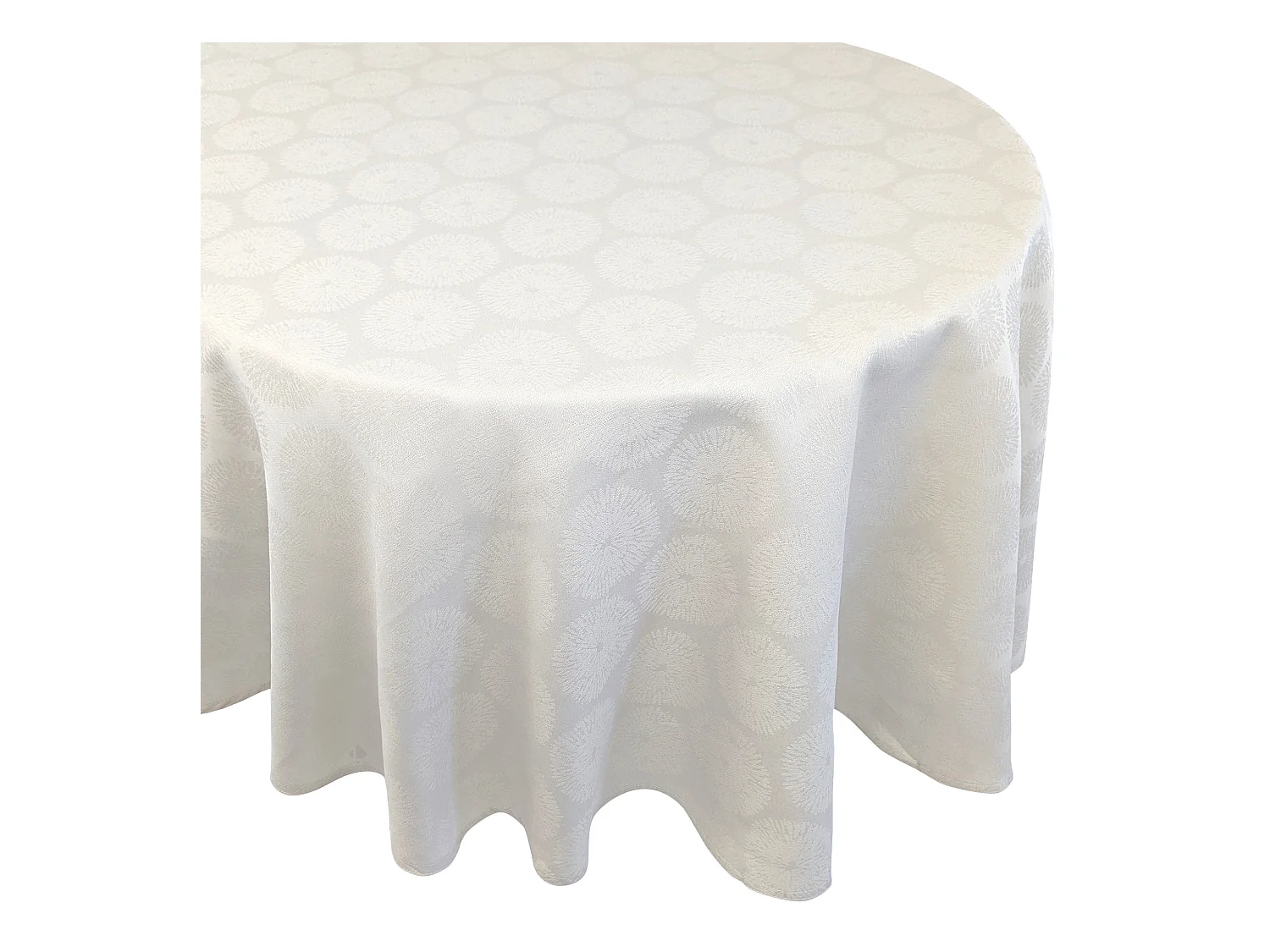 Nappe ovale 180x240 cm HÉLIOS Ecru coton + enduction acrylique