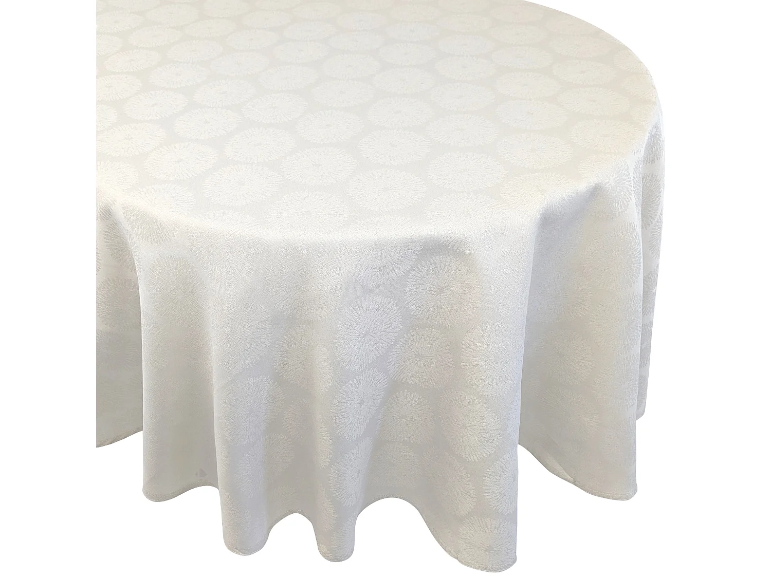 Nappe ovale 180x240 cm HÉLIOS Ecru coton + enduction acrylique