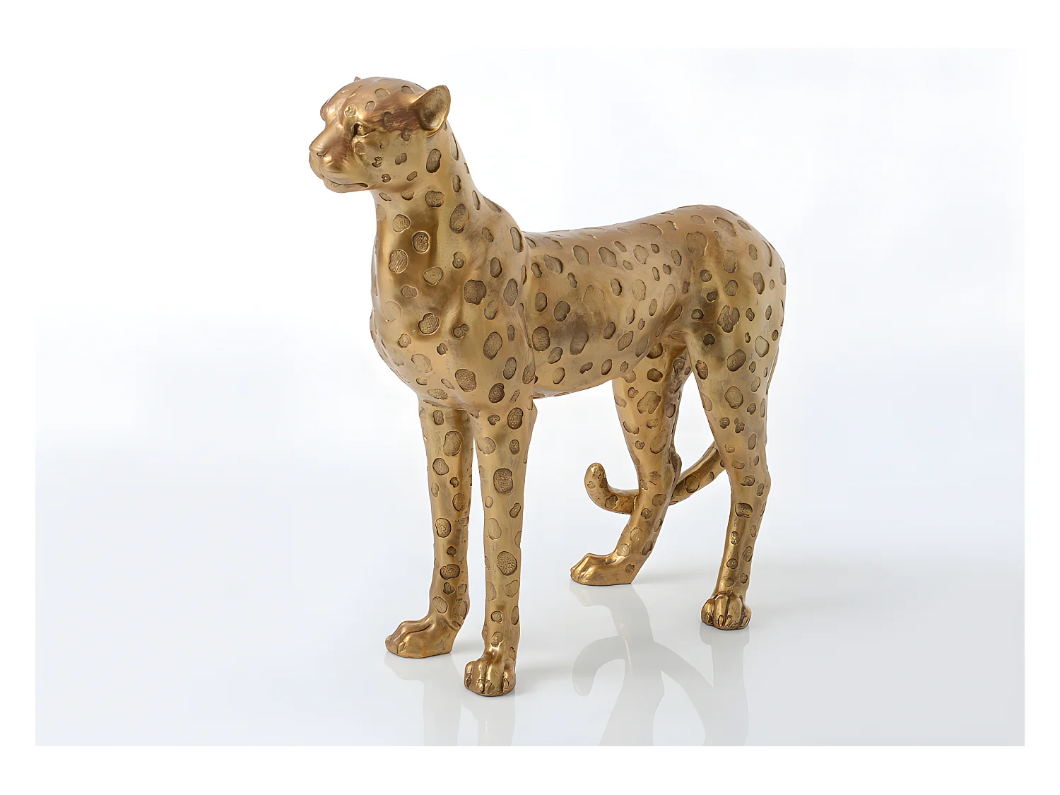 Guépard debout laiton