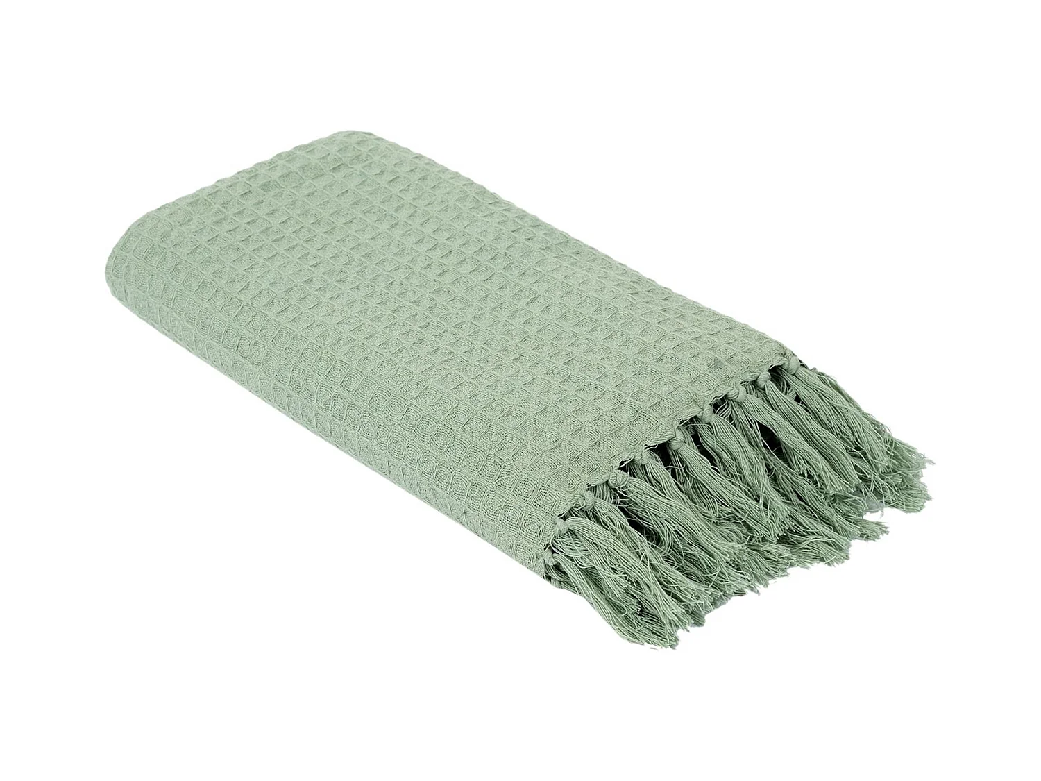 Jeté de canapé 130x160 cm SOFIA Vert Céladon