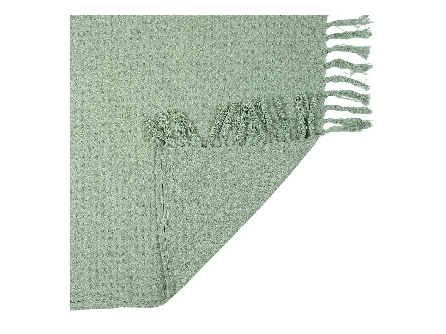 Jeté de canapé 130x160 cm SOFIA Vert Céladon