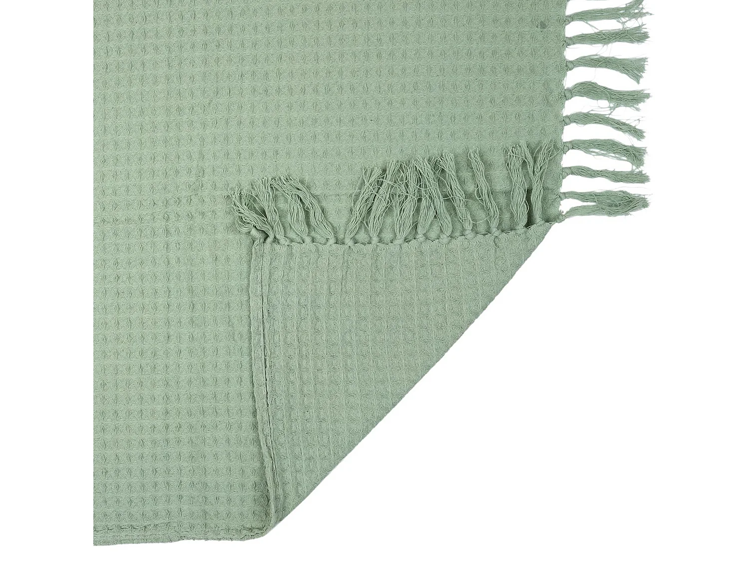 Jeté de canapé 130x160 cm SOFIA Vert Céladon