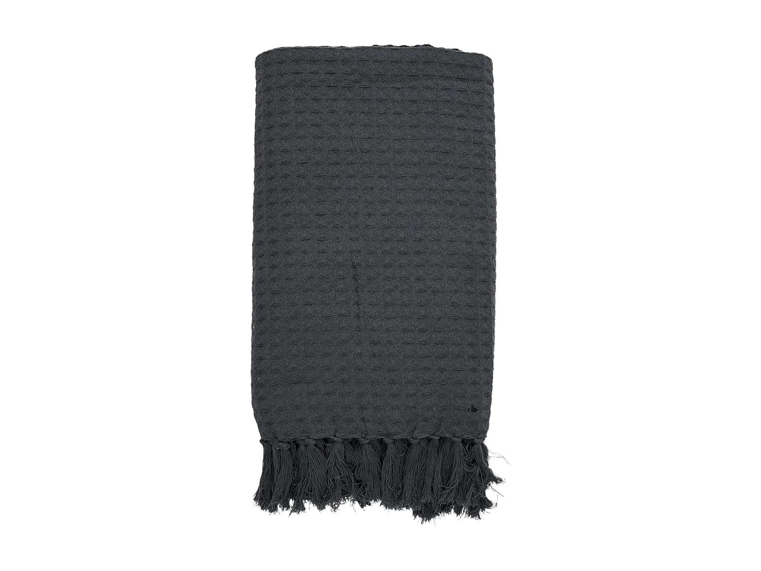 Jeté de canapé 130x160 cm SOFIA Gris Anthracite