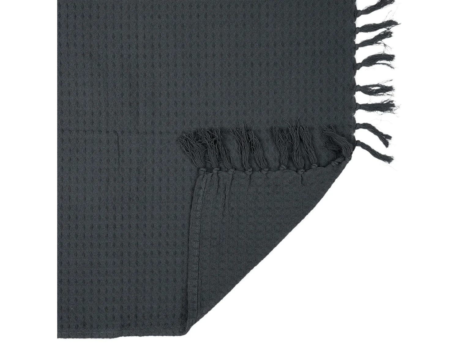 Jeté de canapé 170x250 cm SOFIA Gris Anthracite