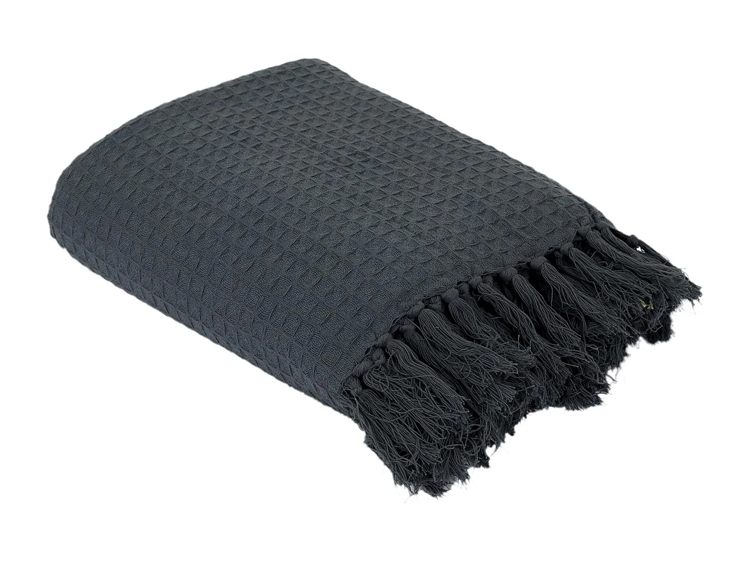 Jeté de canapé 170x250 cm SOFIA Gris Anthracite