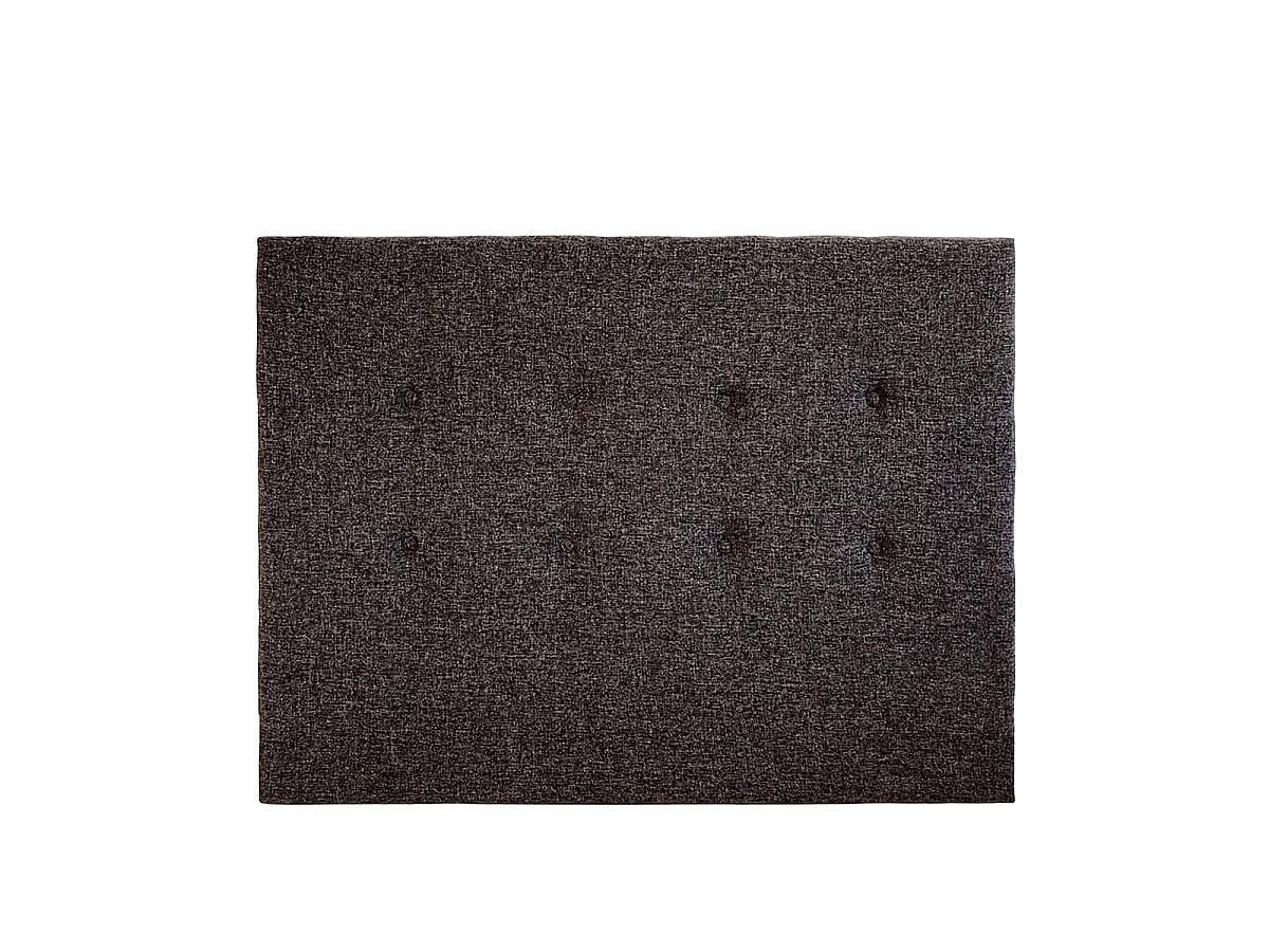 Tête de lit Capitonnée Tissu SISAL - Noir - 160x120 cm