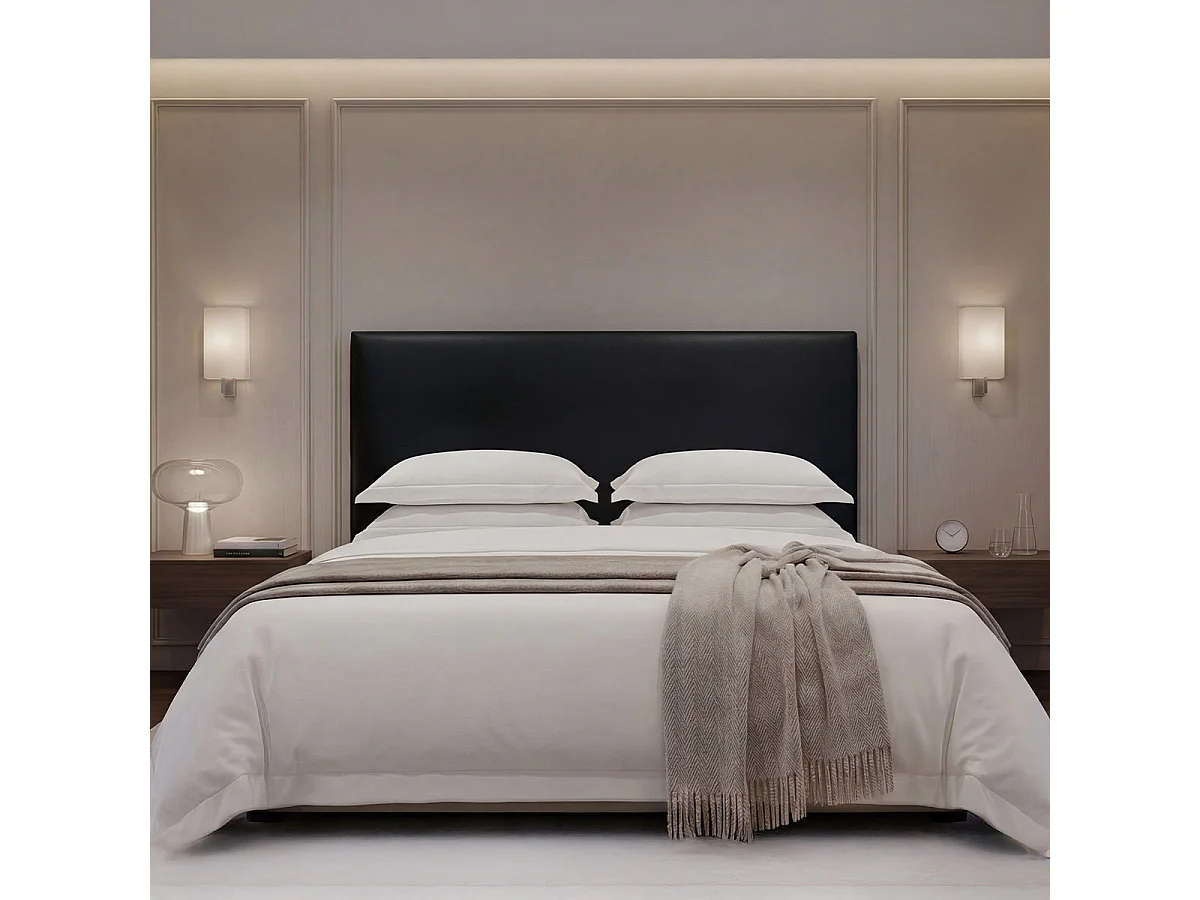 Tête de lit Simili FARO - Noir - 180x120 cm