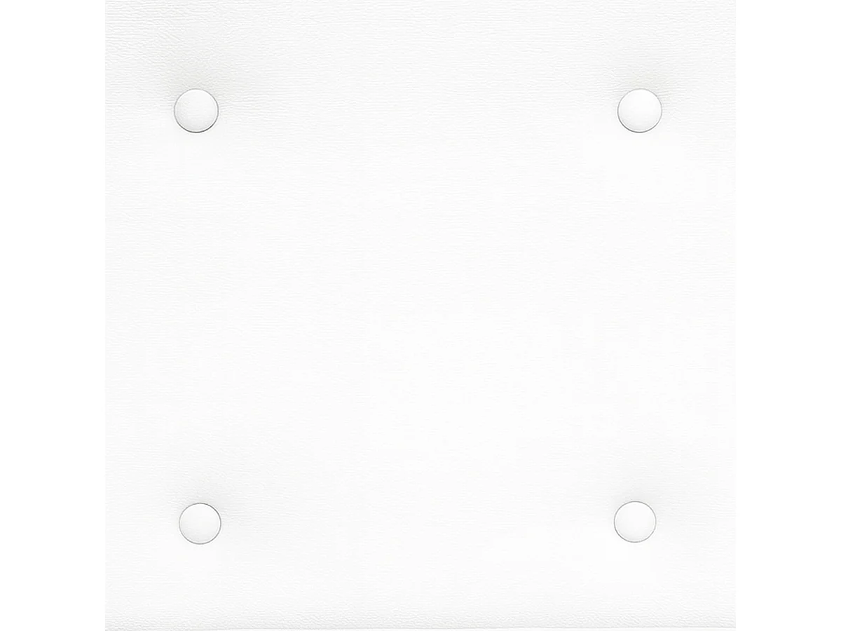 Tête de lit Capitonnée Simili FARO - Blanc - 180x120 cm