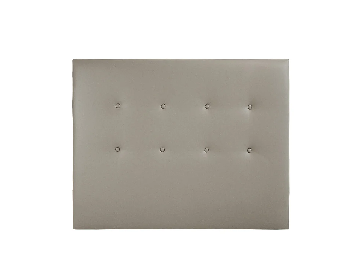 Tête de lit Capitonnée Simili FARO - Taupe - 180x120 cm