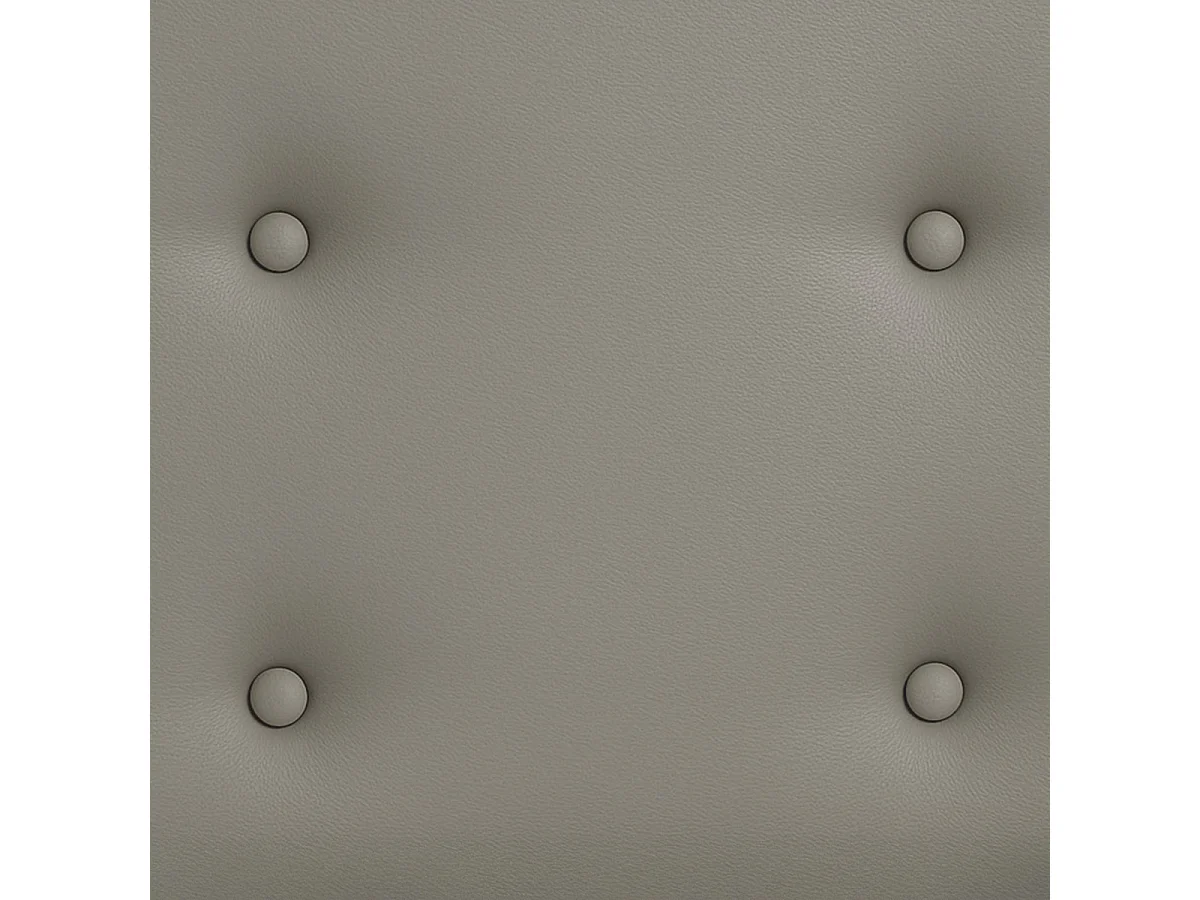 Tête de lit Capitonnée Simili FARO - Taupe - 180x120 cm