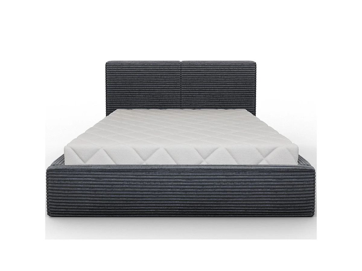 180x200 Storage Bed with Base Included Nox Dark Gray Corduroy