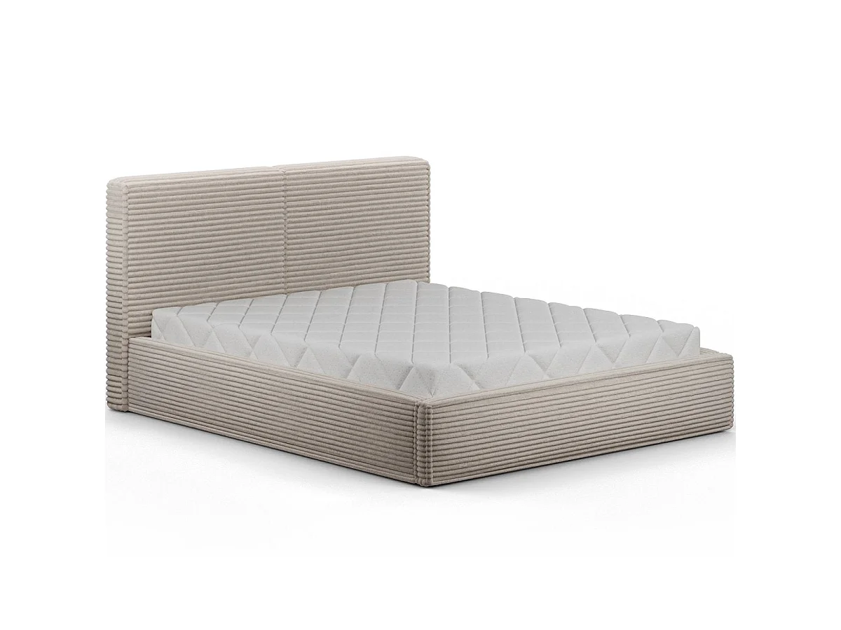 180x200 Storage Bed with Base Included Nox Beige Corduroy