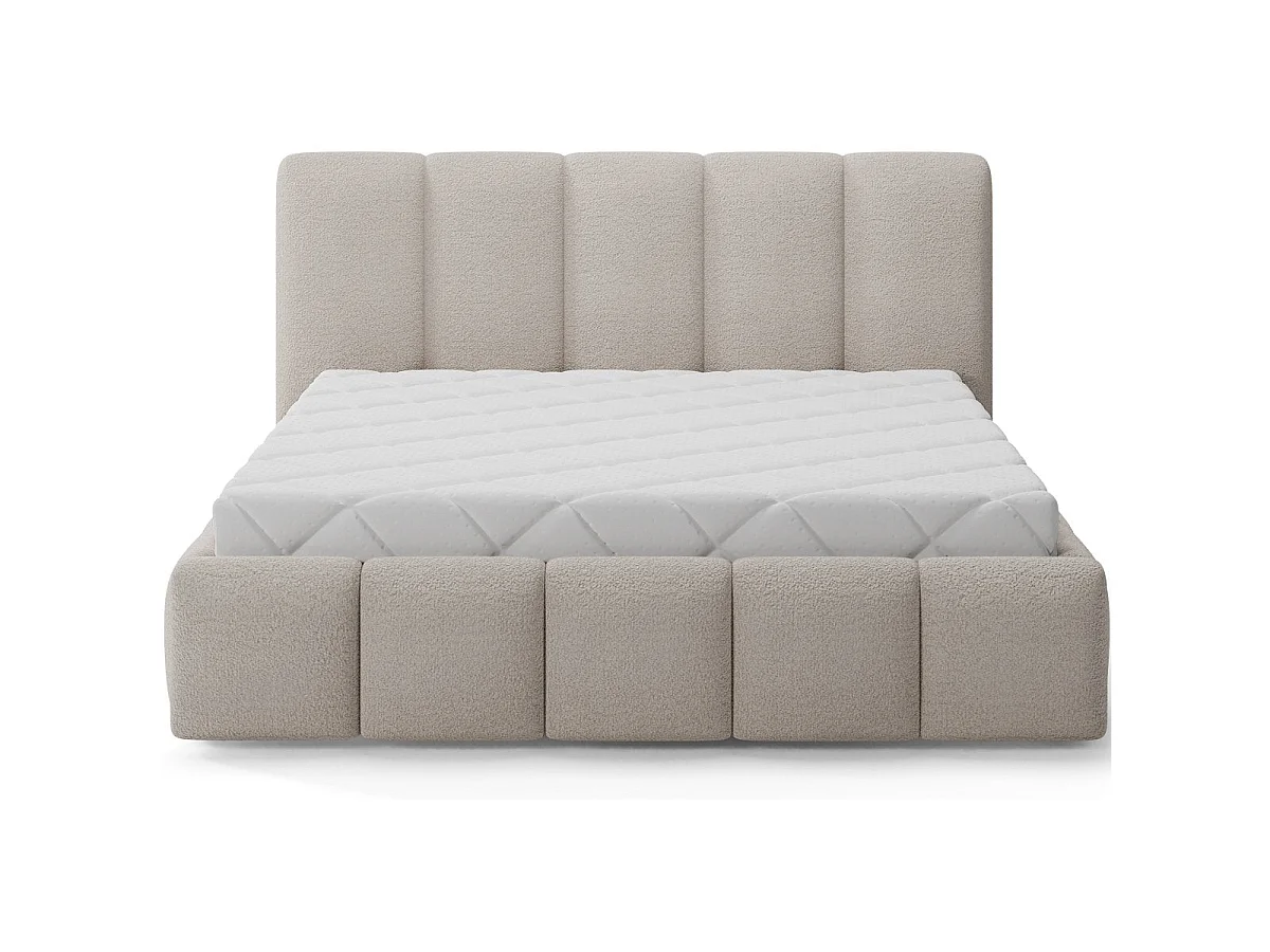 180x200 Bed base frame included Klaus Textured Beige