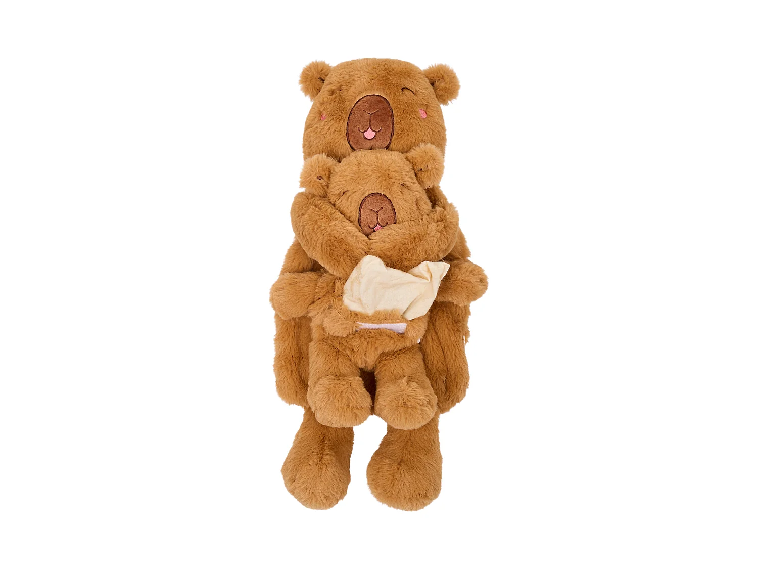 Bouillotte Micro-Ondable - SENSLY - Capybara - Peluche Douce - Marron