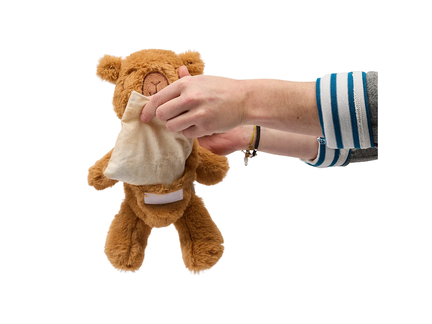 Bouillotte Micro-Ondable - SENSLY - Capybara - Peluche Douce - Marron