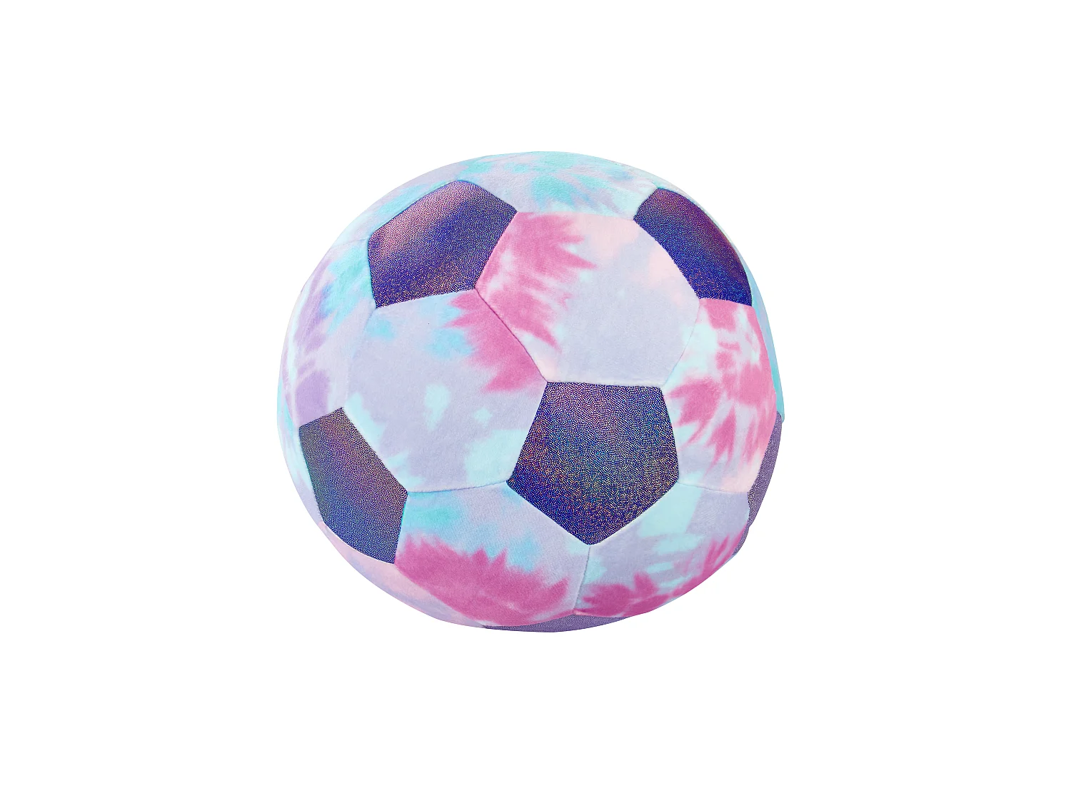 Catherine Lansfield Tie Dye Football 3D Shaped Cushion Lilac
