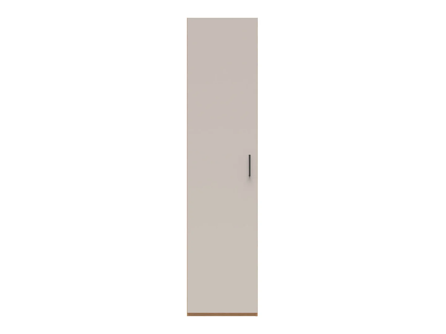 Armoire meuble de rangement 1 porte 4 étagères coloris Chêne artisan/cachemire - Longueur 45 x Profondeur 55,5 x Hauteur 190,5 cm
