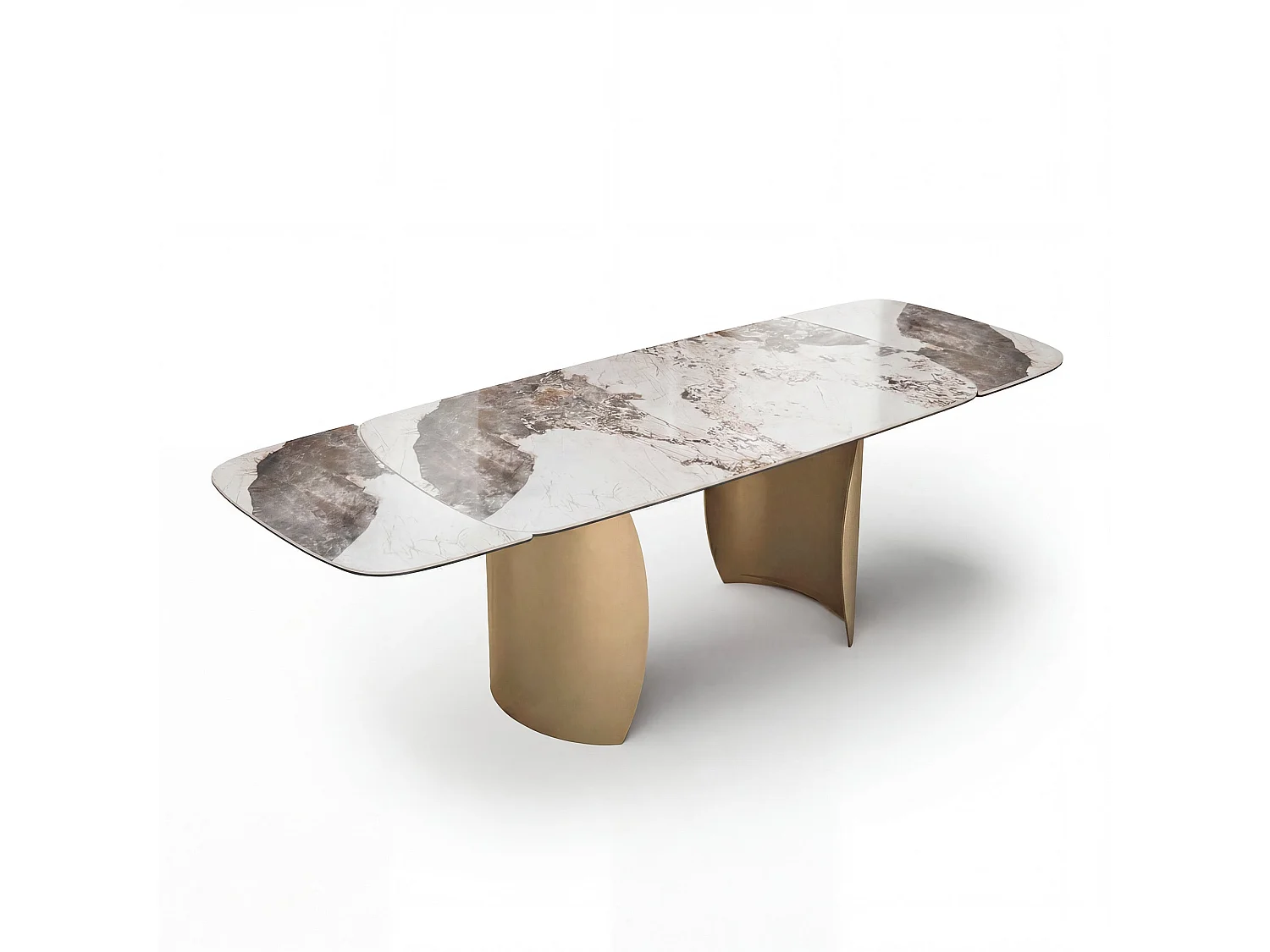 Table à manger extensible 8 personnes CAMELIA en céramique pandora
