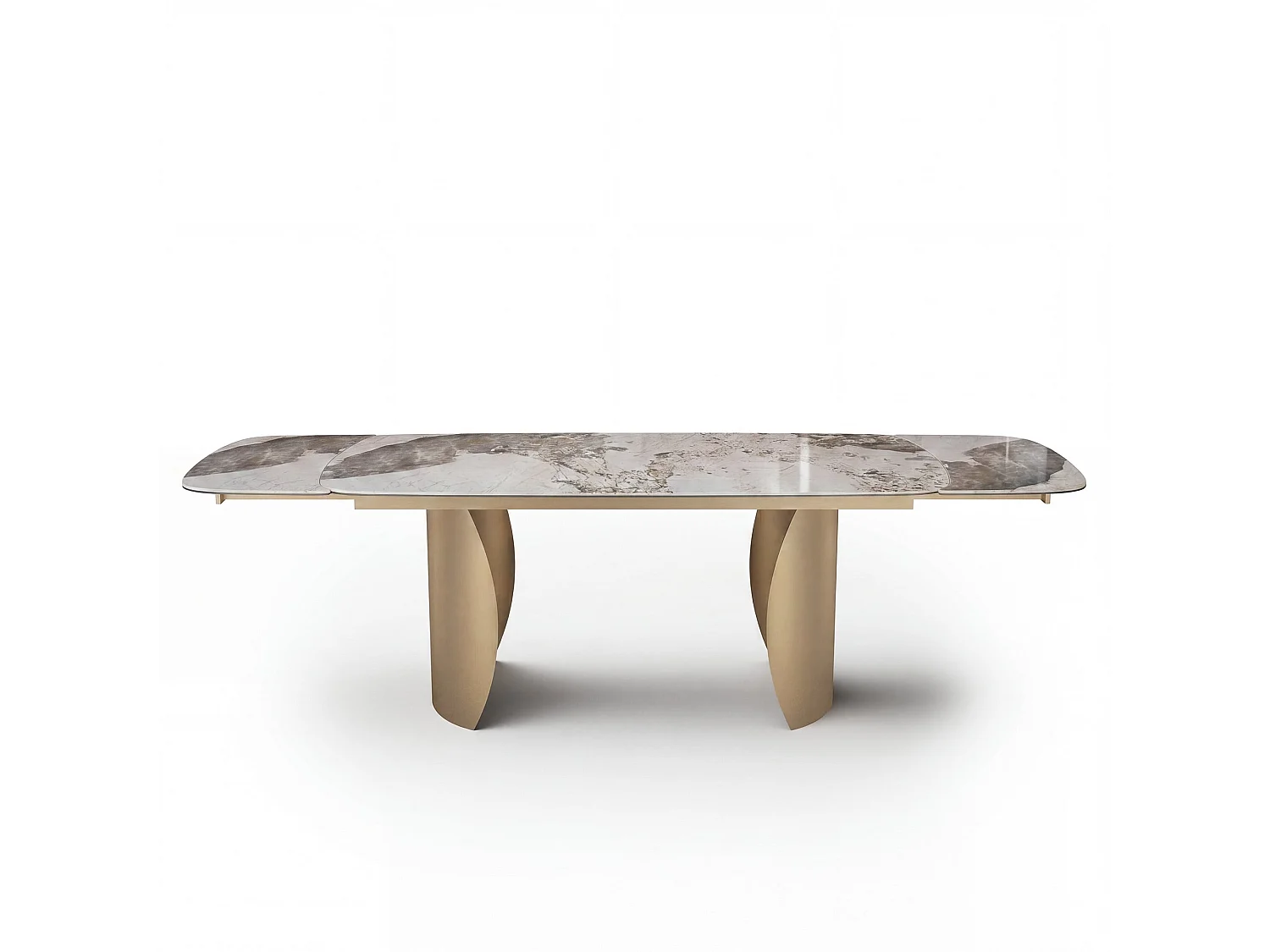 Table à manger extensible 8 personnes CAMELIA en céramique pandora