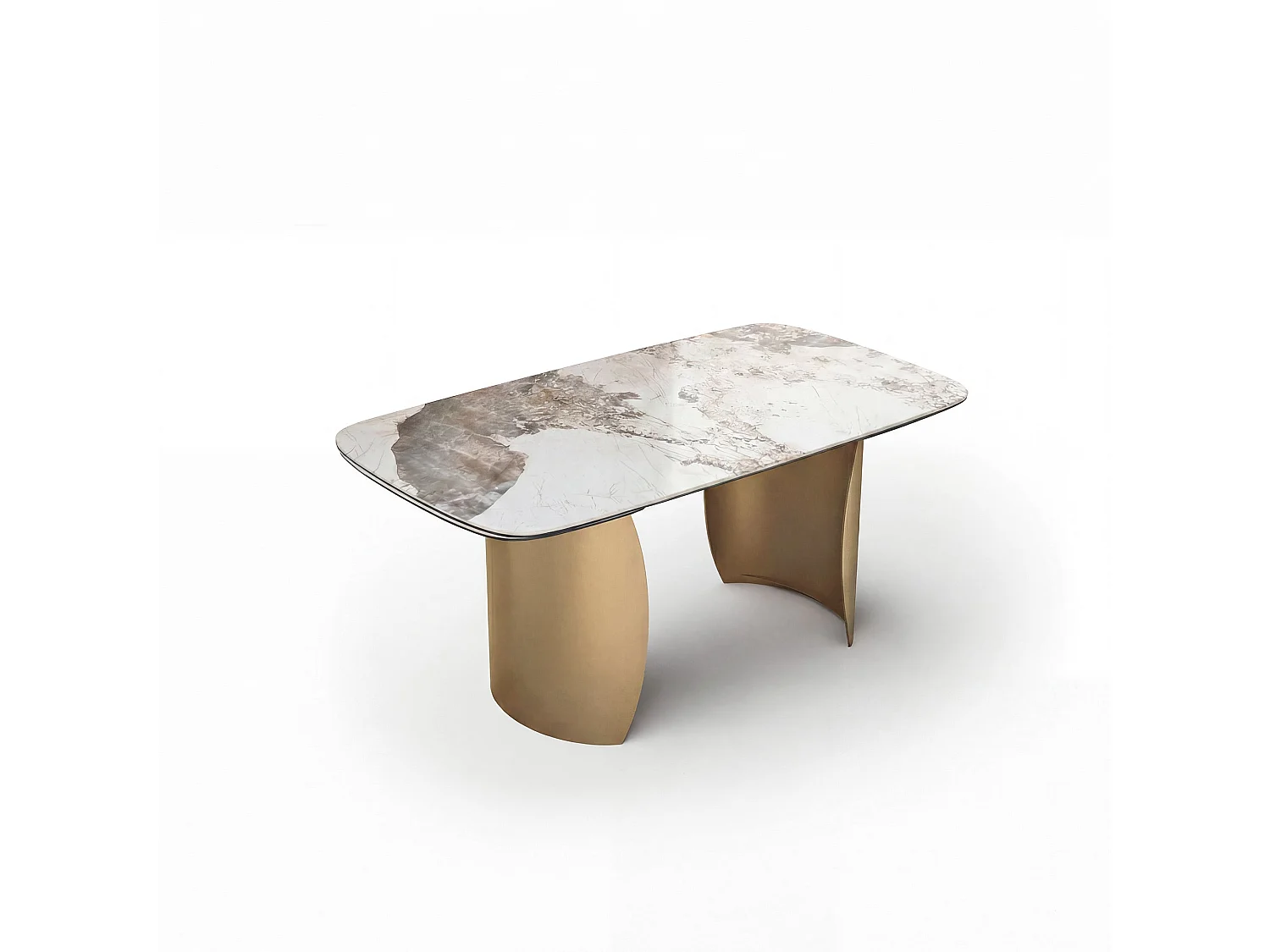 Table à manger extensible 8 personnes CAMELIA en céramique pandora