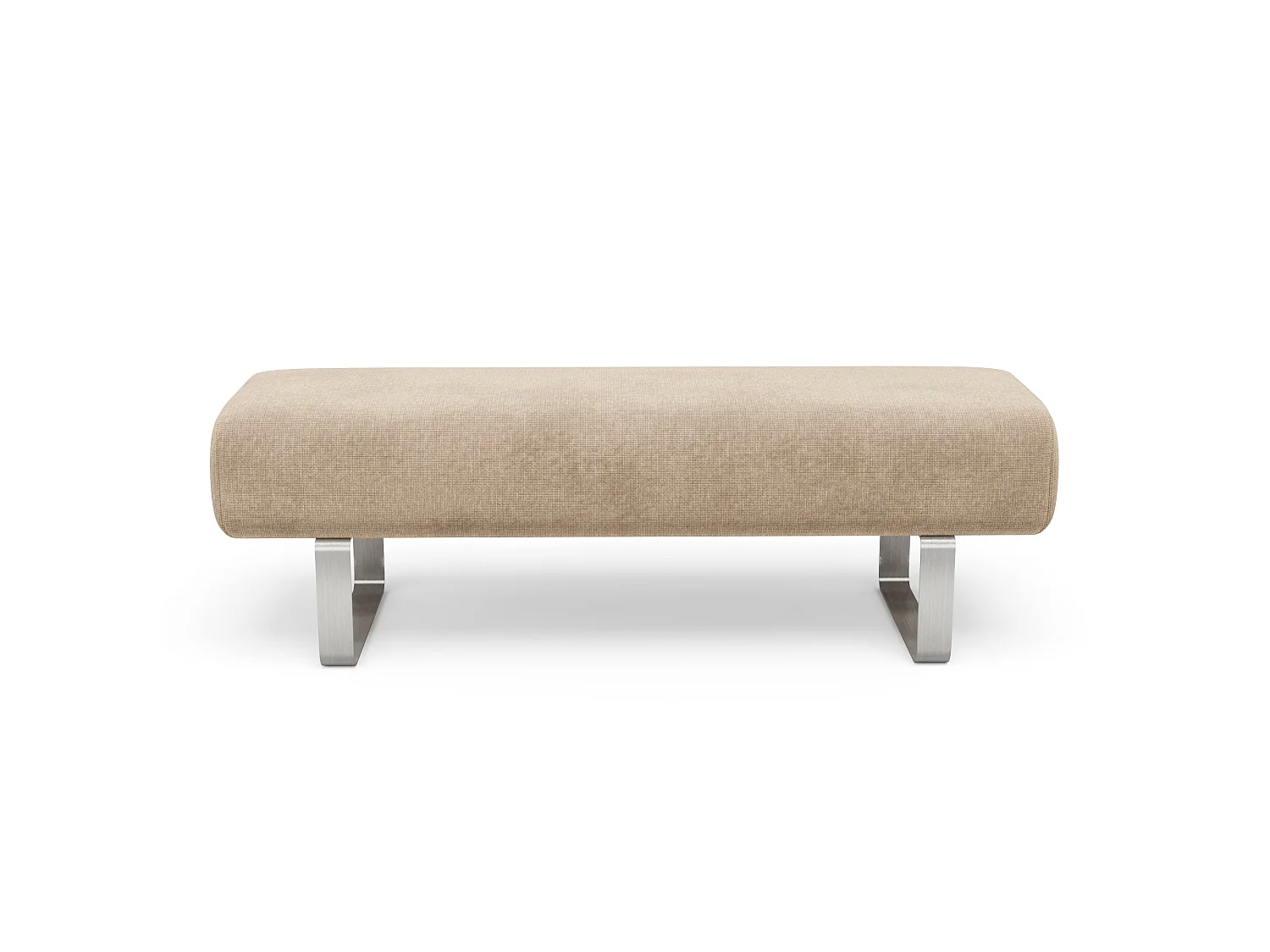 Banc NOXX en velours chenillé beige foncé