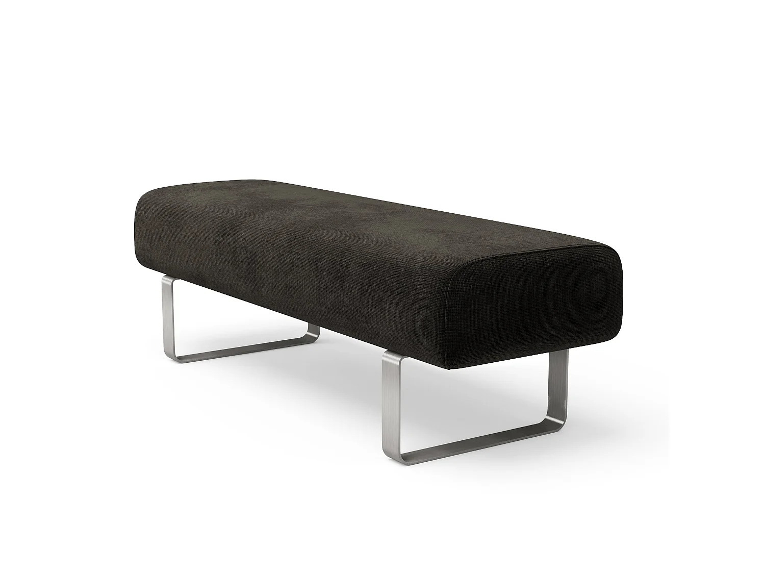 Banc NOXX en velours chenillé noir