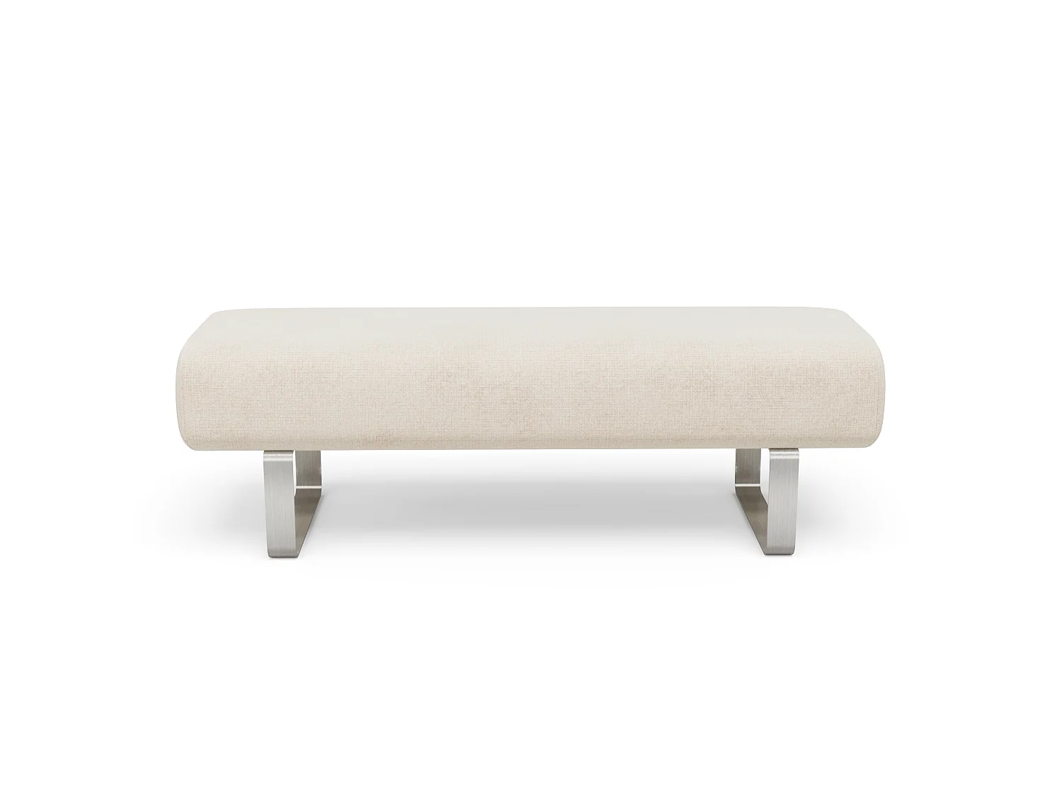 Banc NOXX en velours chenillé crème