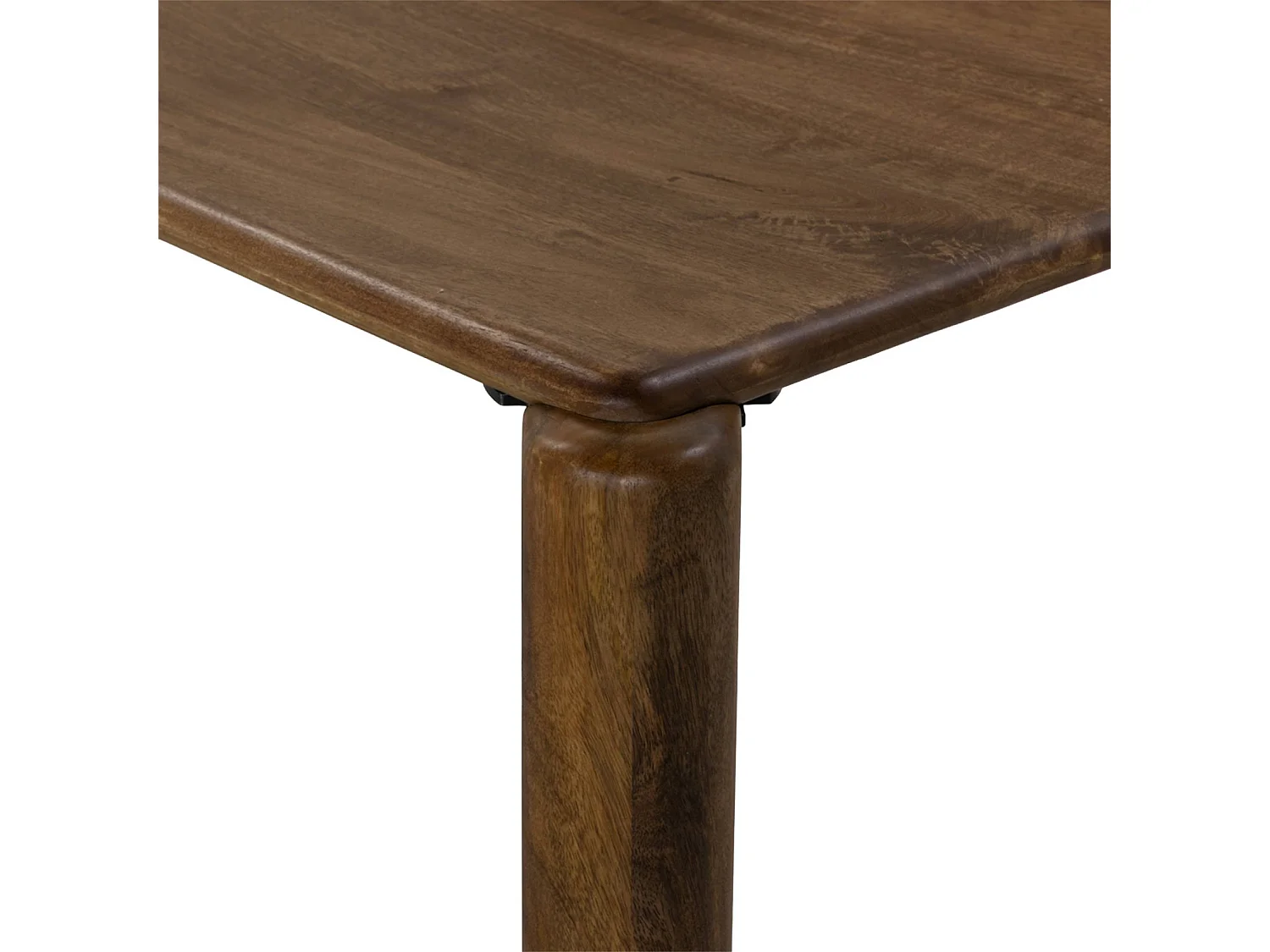 Tavolino esotico rettangolare in legno di mango, Petra, Noce, 120x35x60 cm