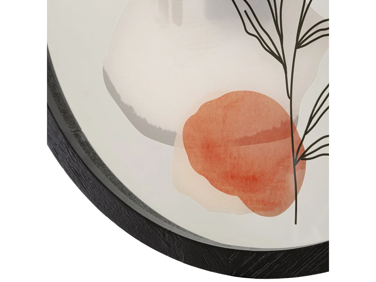 Horloge murale 40 cm Rose Calliope Blanc et Noir
