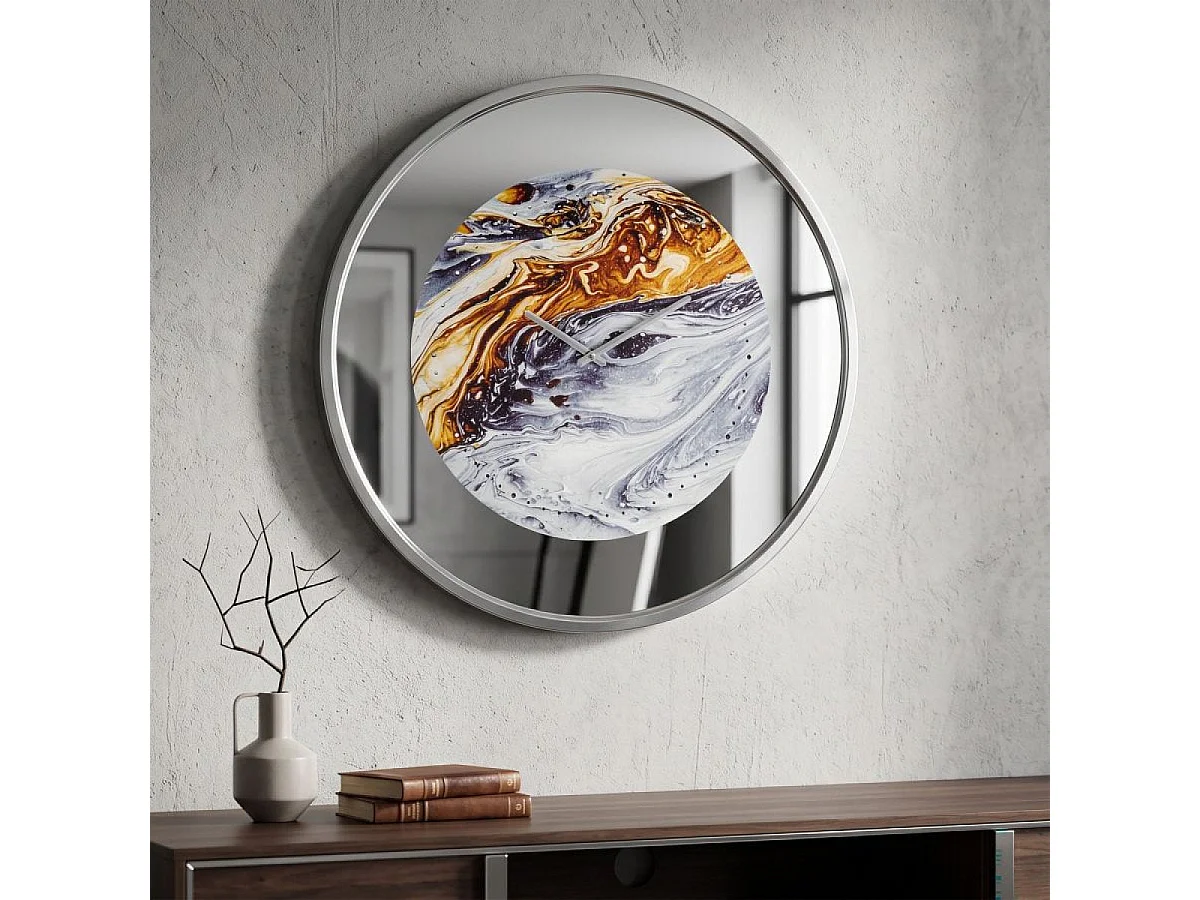 Horloge murale 60 cm Alistair Blanc