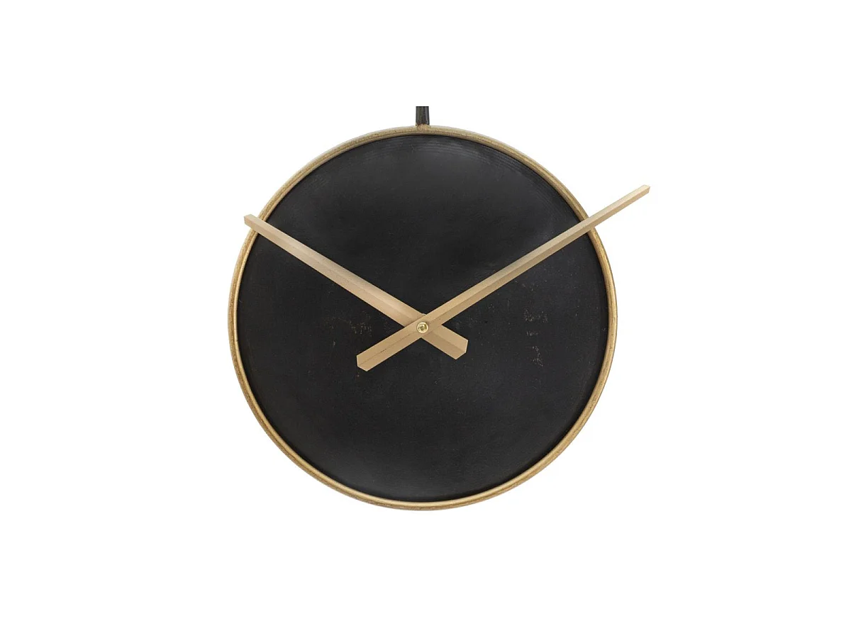 Horloge murale 61 cm Cesare Noir et Doré