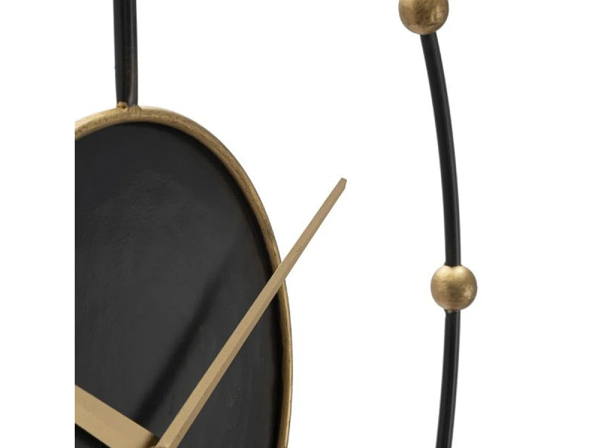 Horloge murale 61 cm Cesare Noir et Doré