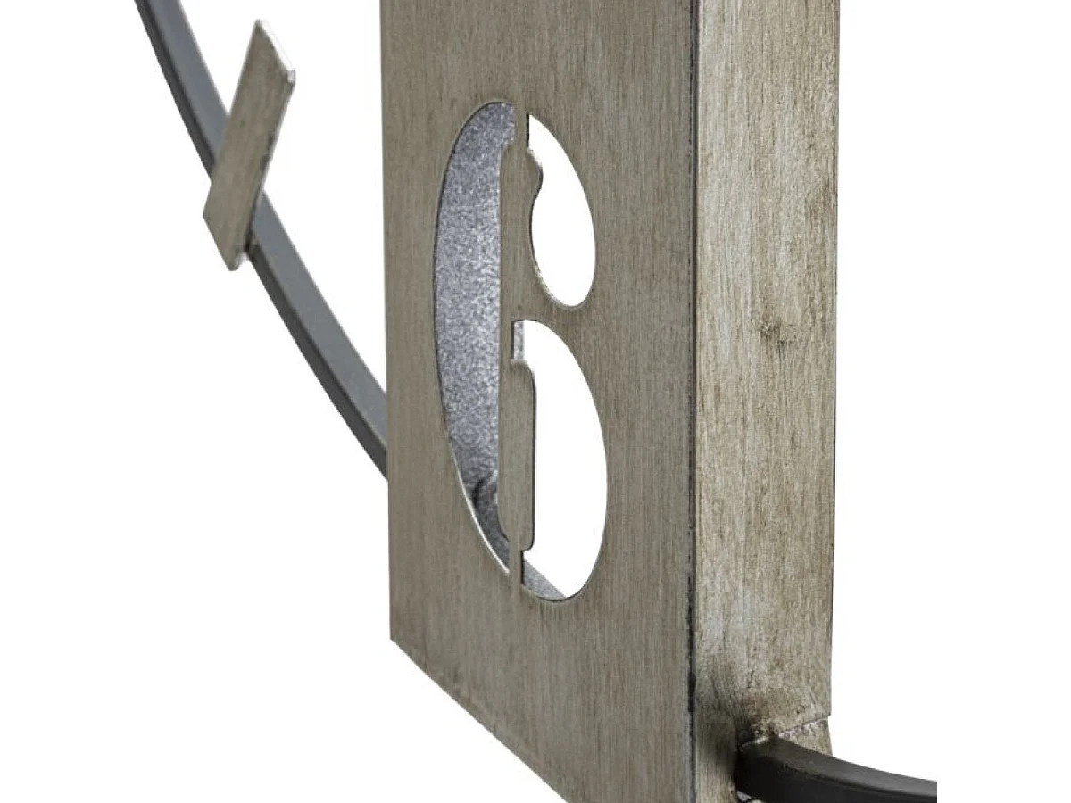 Horloge murale 61 cm Silver Noir et Argenté