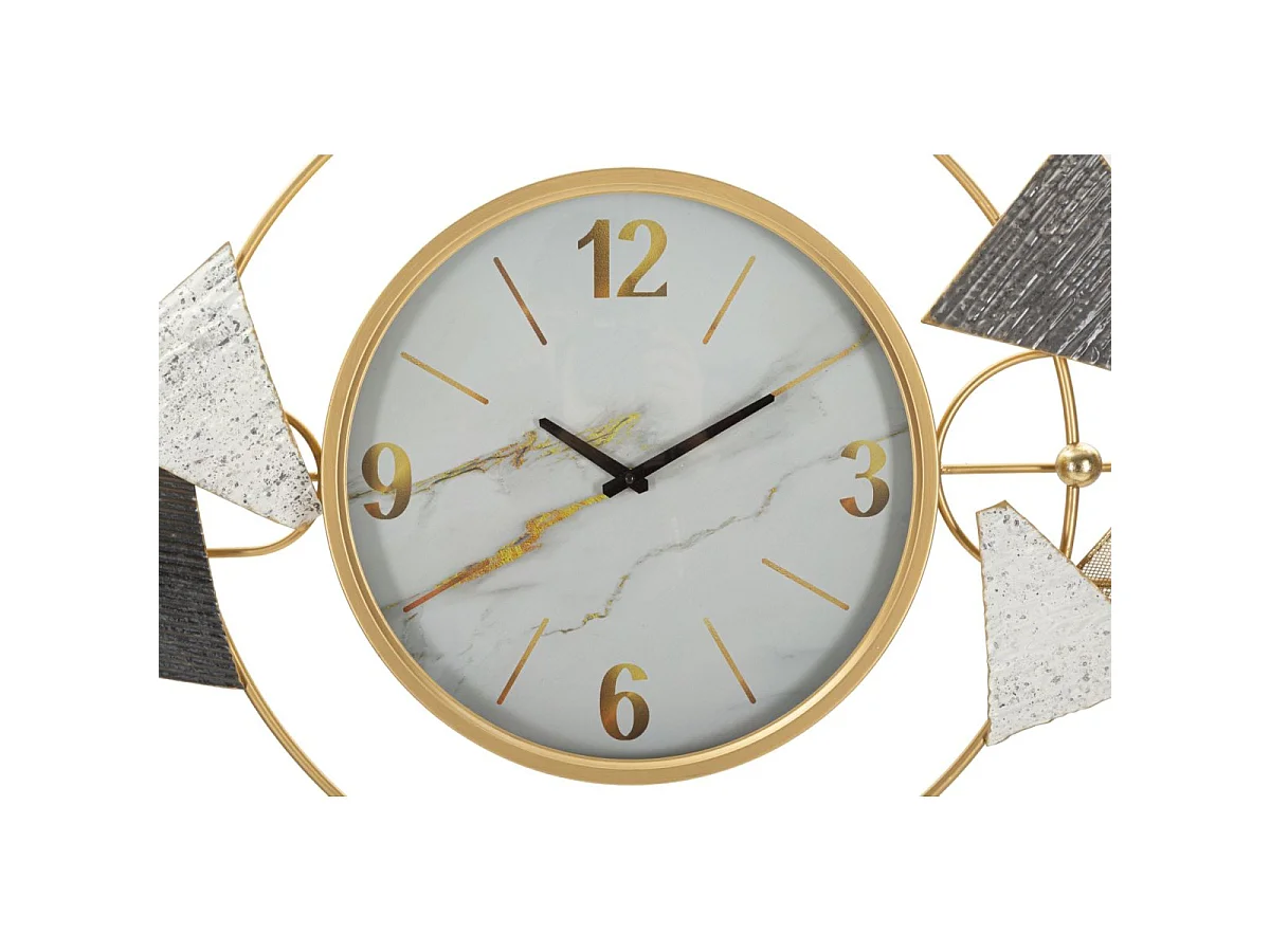 Horloge murale 120 cm Amy Blanc et Doré