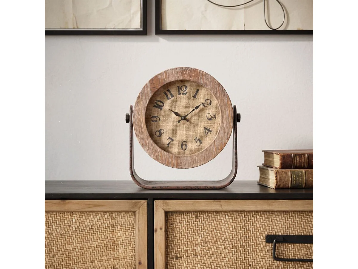 Horloge à poser 23,5 cm Atlanta Bois
