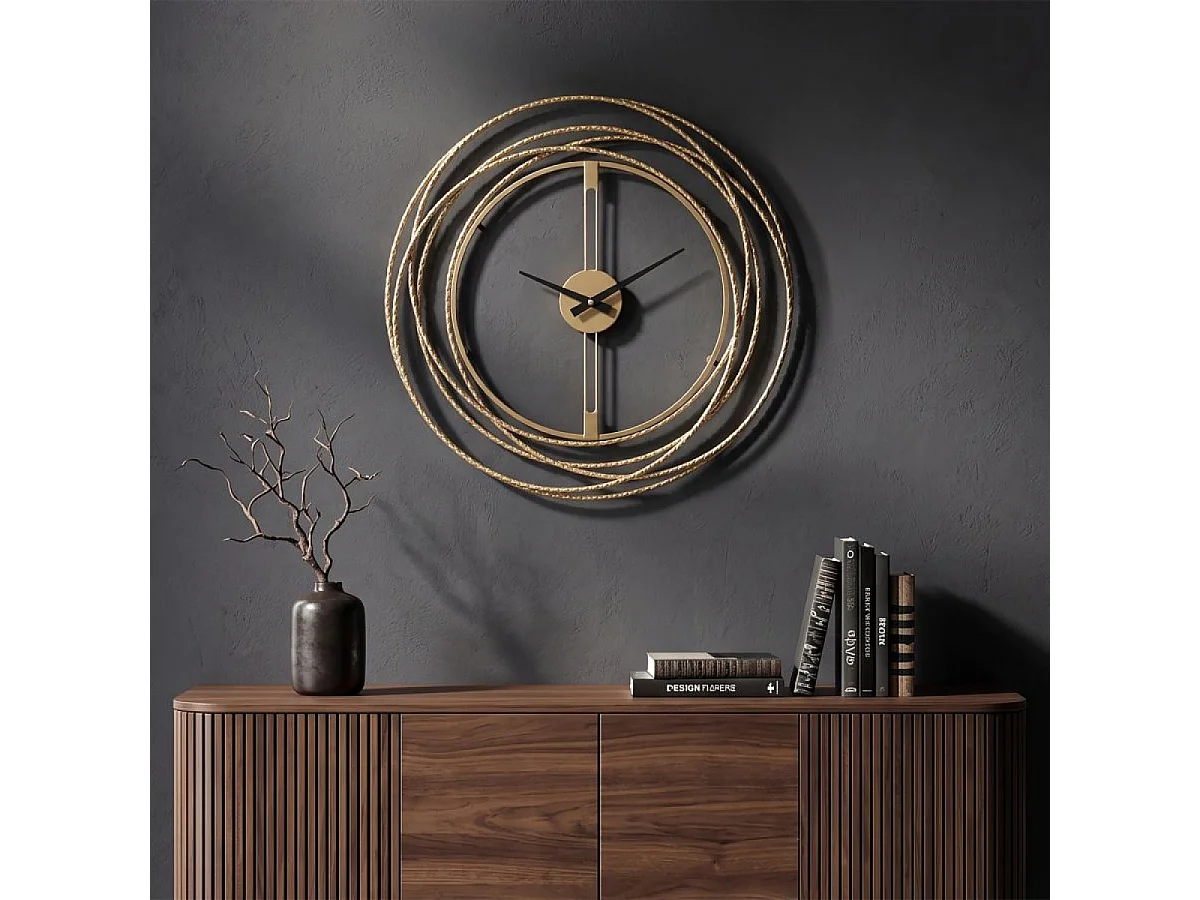 Horloge murale 50 cm Ginevra Doré