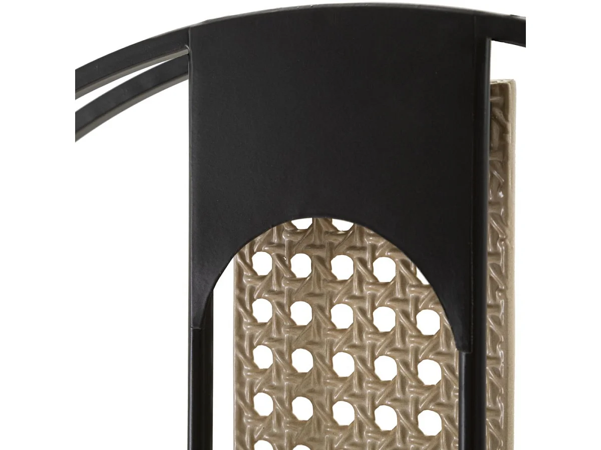 Horloge murale 60 cm Barnaby Noir et Bois