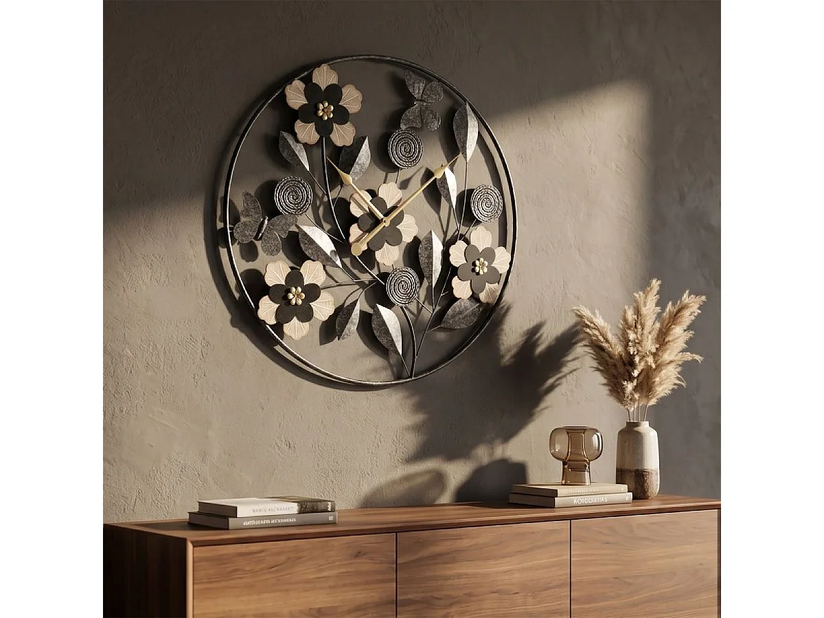 Horloge murale 67 cm Margaret Noir