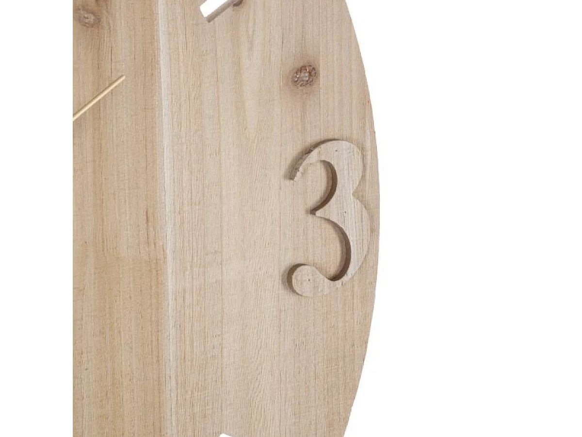 Horloge murale 60 cm Ottavia Bois et Noir