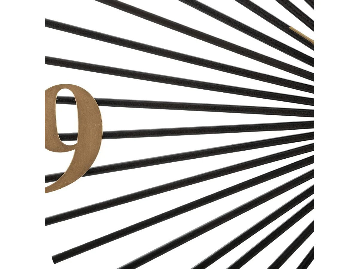 Horloge murale 60 cm Ottavia Bois et Noir