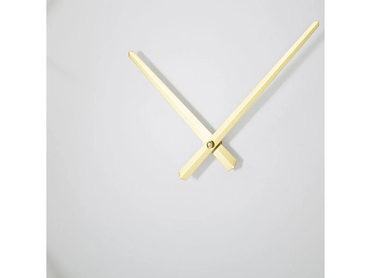 Horloge murale Cordelia Doré et Blanc 56 cm