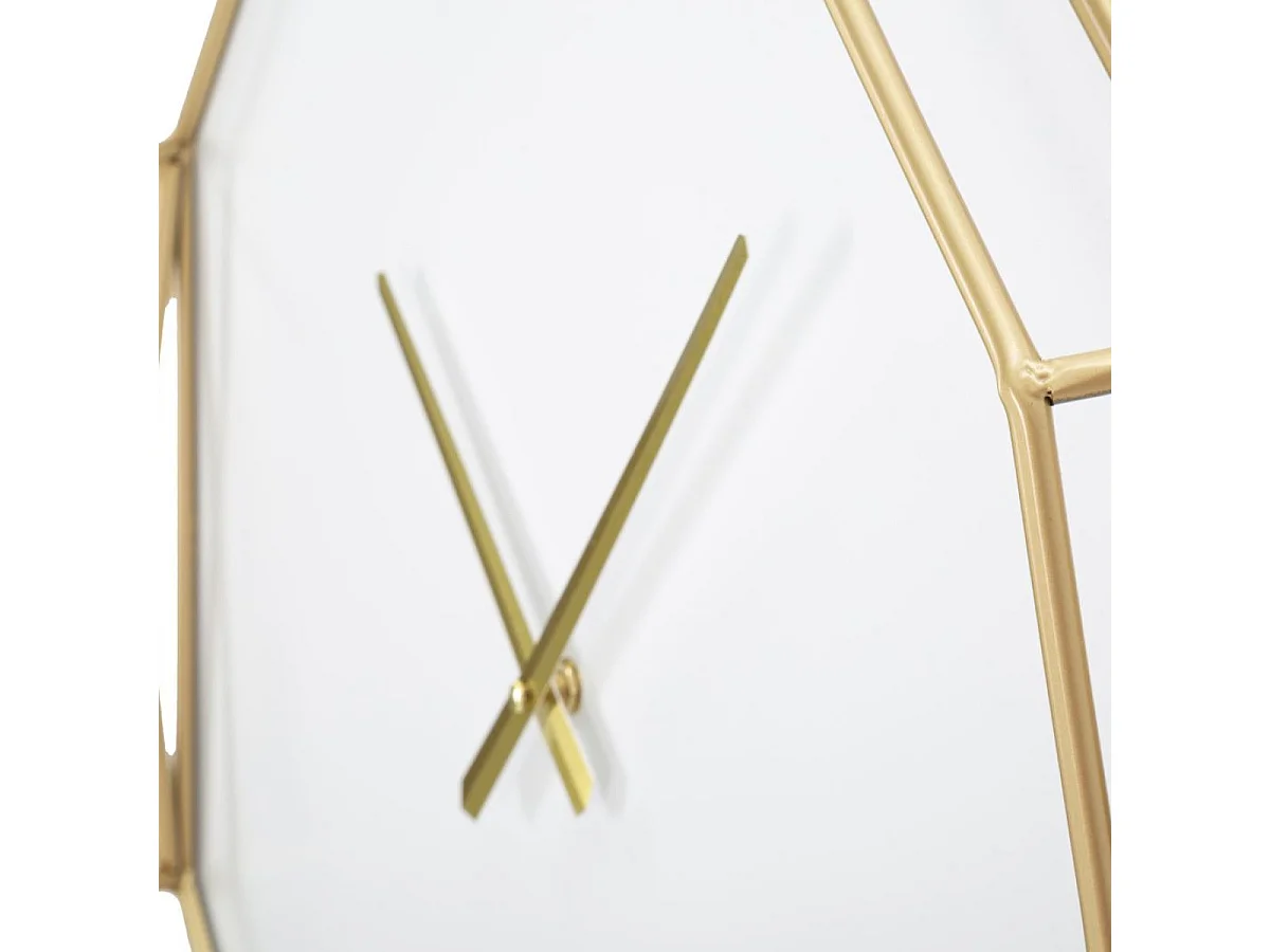 Horloge murale Cordelia Doré et Blanc 56 cm