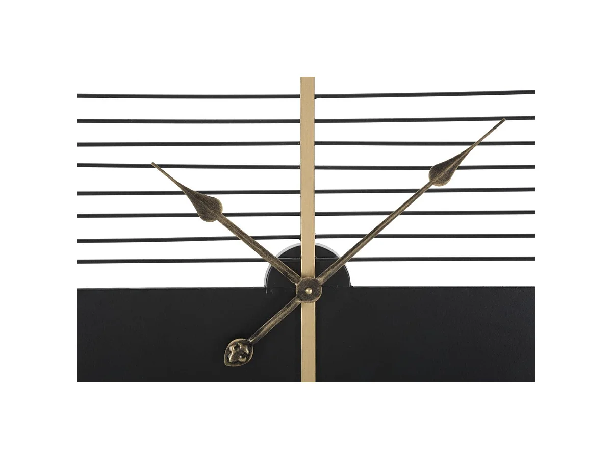 Horloge murale 60 cm Galileo Noir et Doré