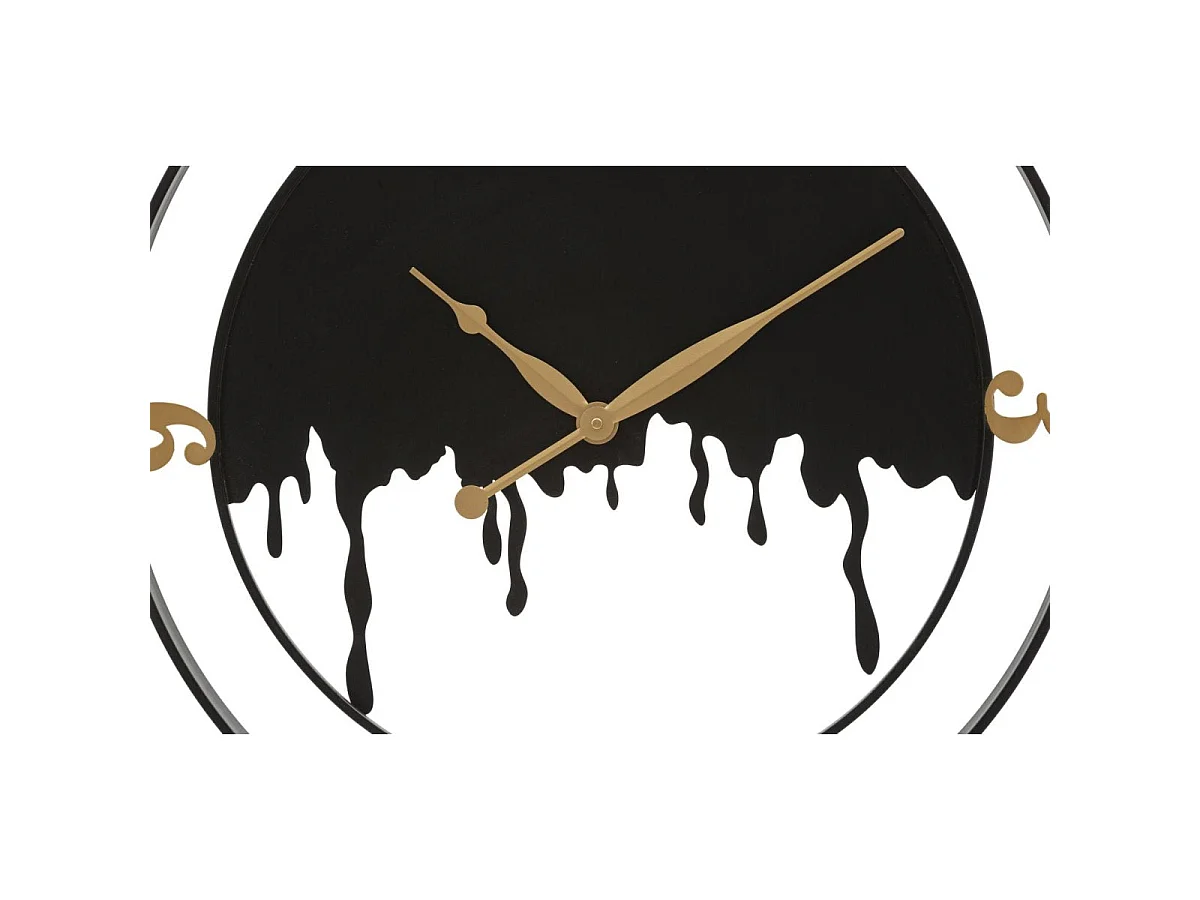 Horloge murale 66 cm Amadeo Noir et Doré
