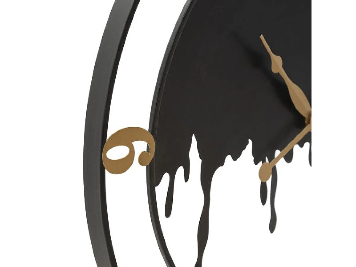 Horloge murale 66 cm Amadeo Noir et Doré