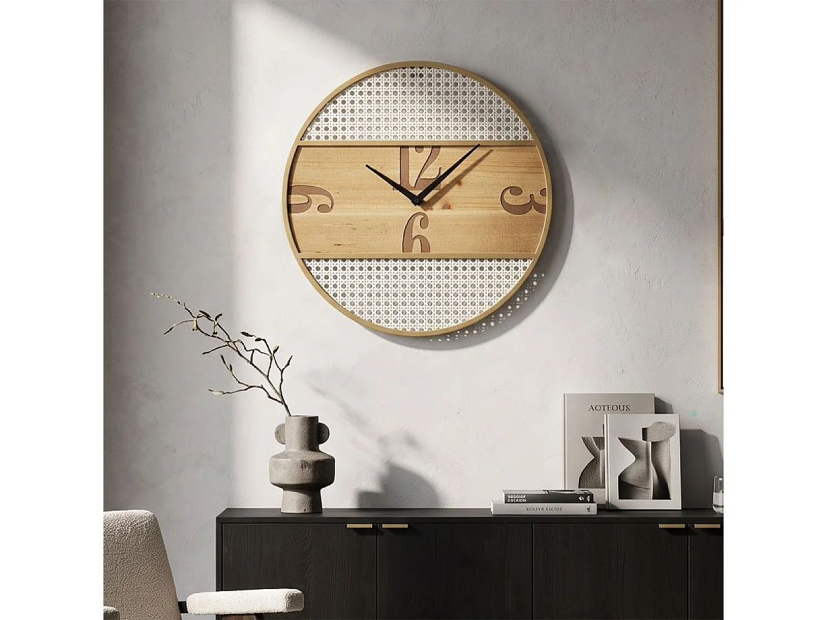 Horloge murale 50 cm Stefano Bois