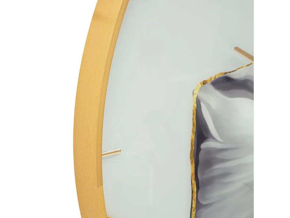 Horloge murale 80 cm Rosie Doré et Gris