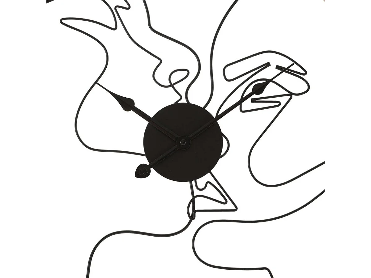 Horloge murale 60 cm Vesta Bois et Noir