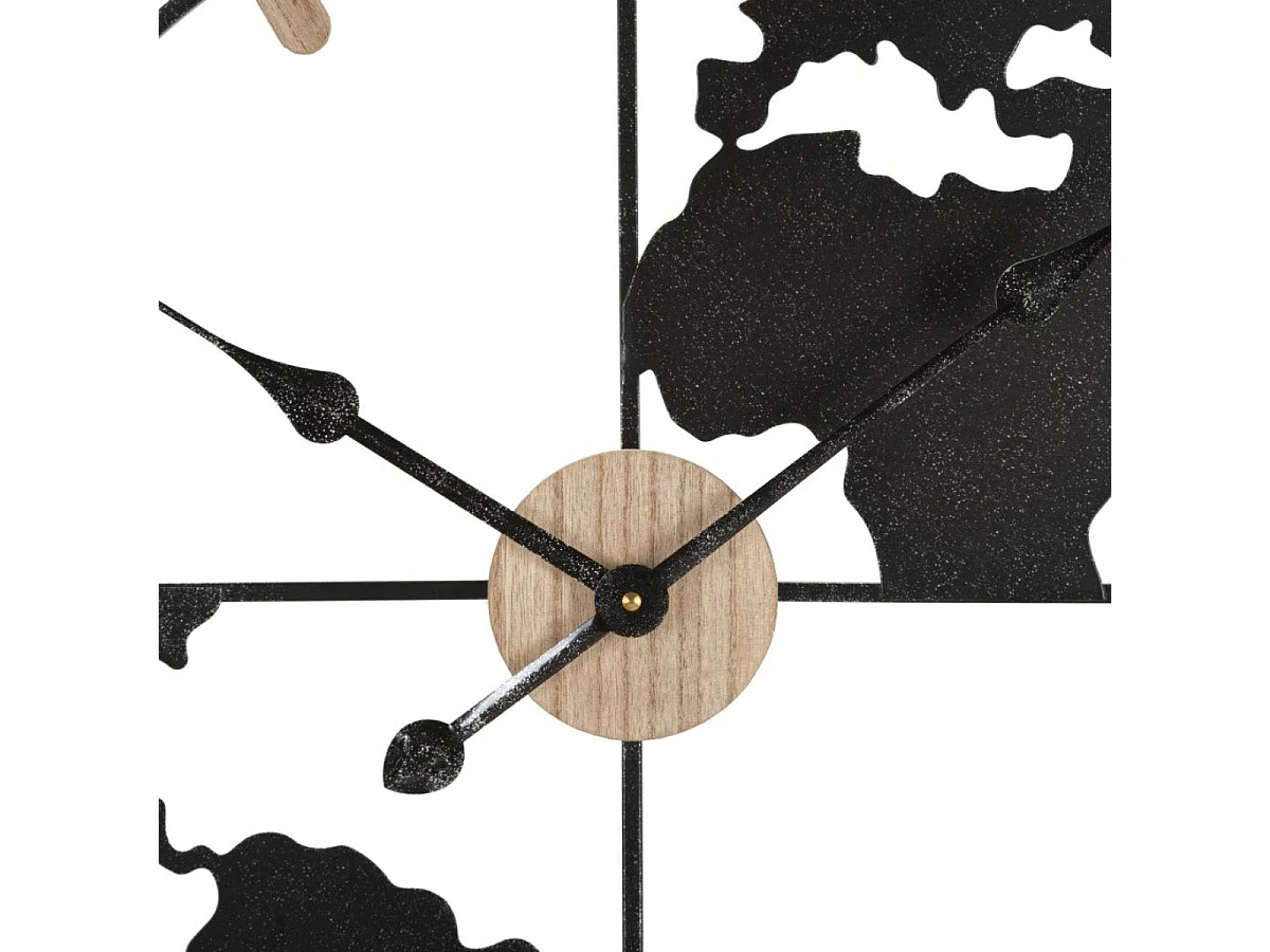 Horloge murale 60 cm Mondo Noir et Doré